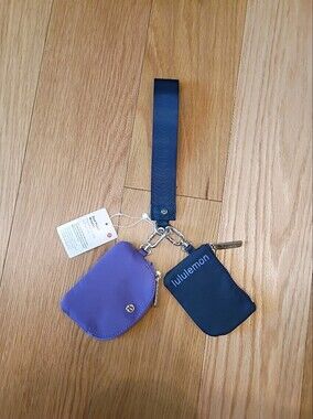 lululemon athletica Navy and Purple Key & Card Holder Strap